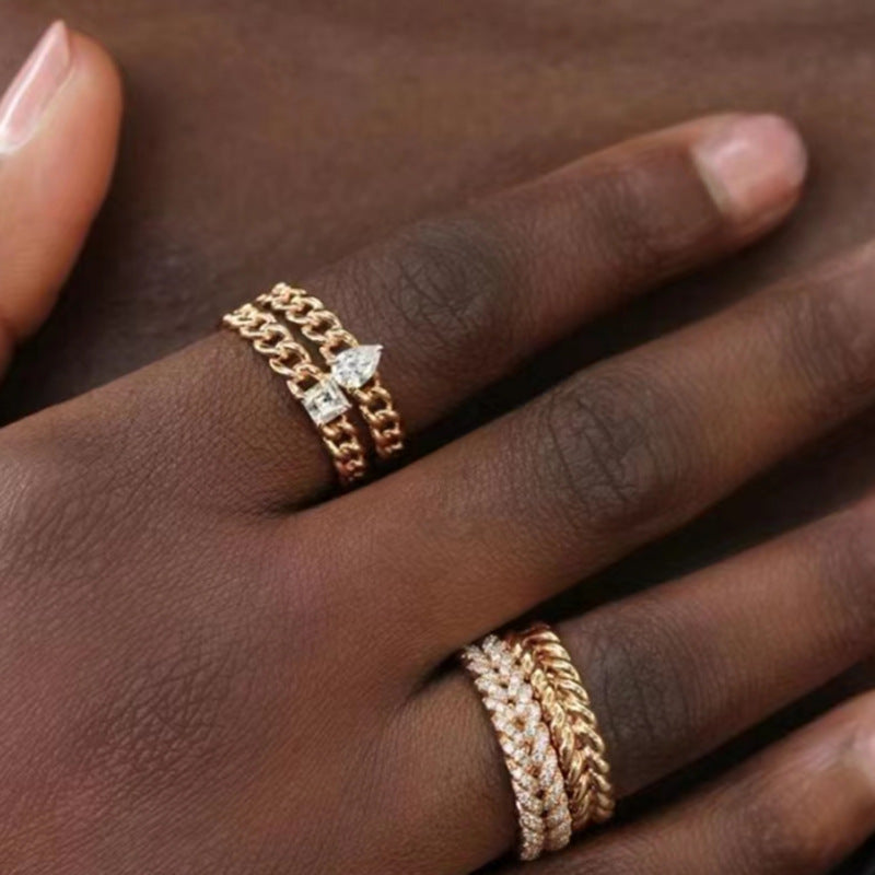 18K Gold Plated Ring Jewelry
